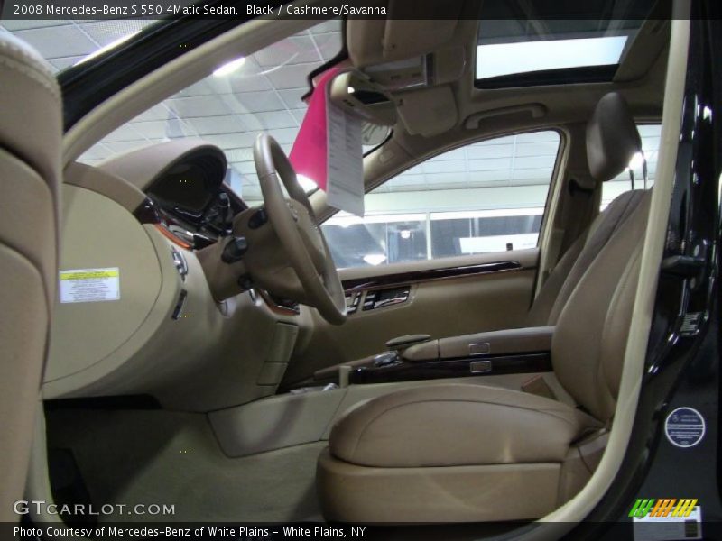 Black / Cashmere/Savanna 2008 Mercedes-Benz S 550 4Matic Sedan