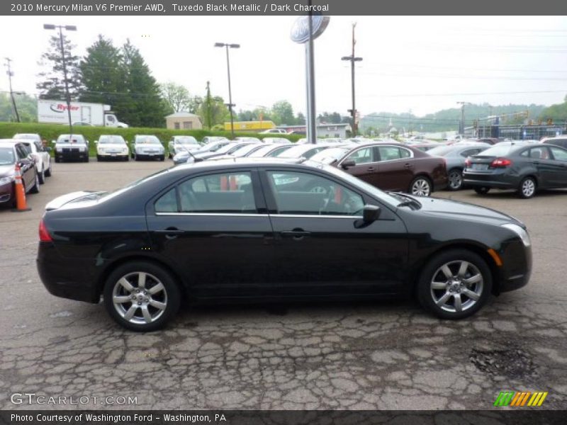 Tuxedo Black Metallic / Dark Charcoal 2010 Mercury Milan V6 Premier AWD