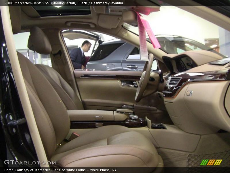 Black / Cashmere/Savanna 2008 Mercedes-Benz S 550 4Matic Sedan