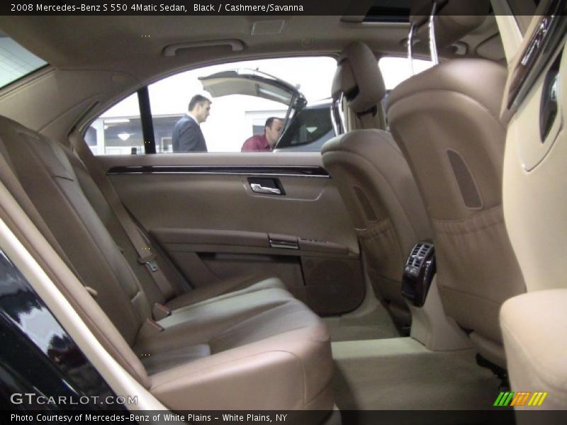 Black / Cashmere/Savanna 2008 Mercedes-Benz S 550 4Matic Sedan