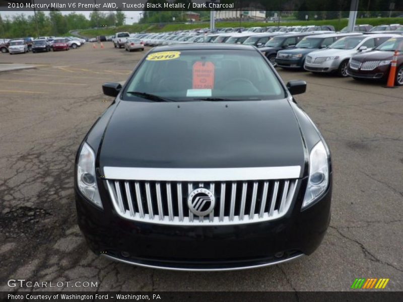 Tuxedo Black Metallic / Dark Charcoal 2010 Mercury Milan V6 Premier AWD