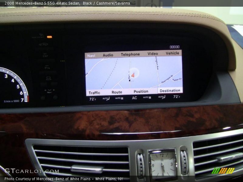 Black / Cashmere/Savanna 2008 Mercedes-Benz S 550 4Matic Sedan