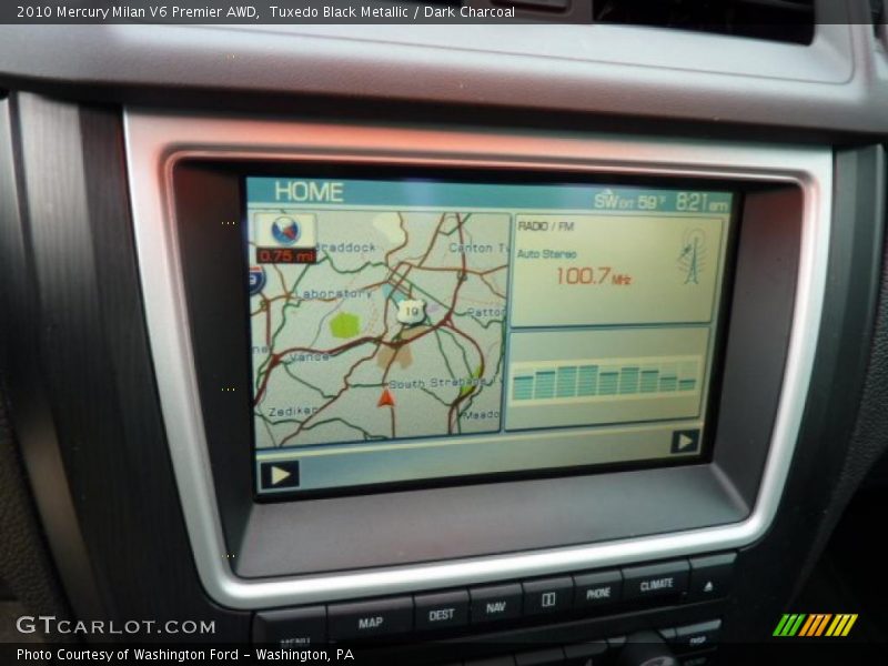 Navigation of 2010 Milan V6 Premier AWD