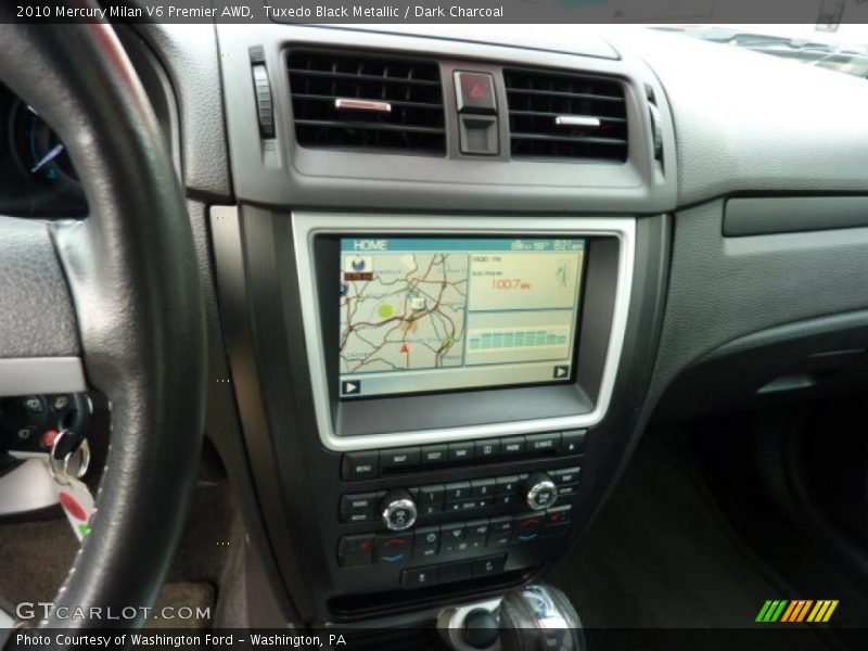 Tuxedo Black Metallic / Dark Charcoal 2010 Mercury Milan V6 Premier AWD