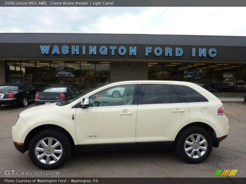 Creme Brulee Metallic / Light Camel 2008 Lincoln MKX AWD