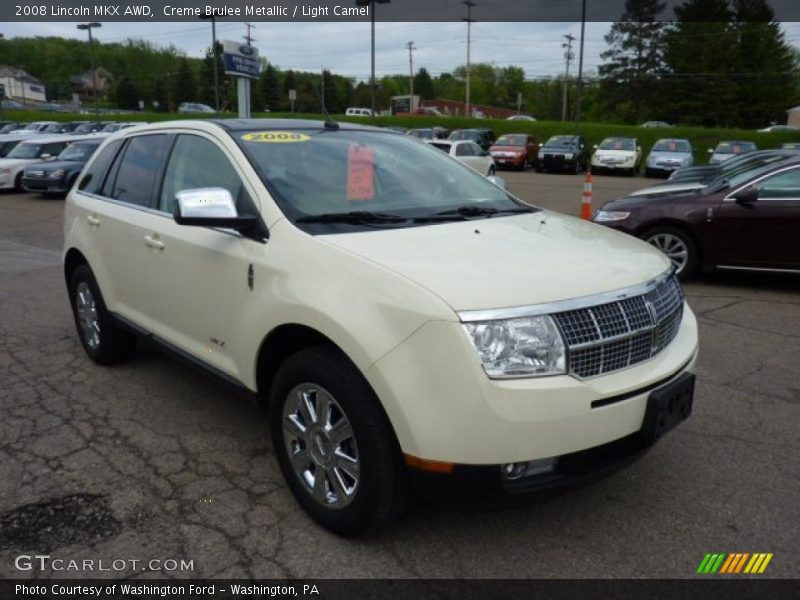 Creme Brulee Metallic / Light Camel 2008 Lincoln MKX AWD
