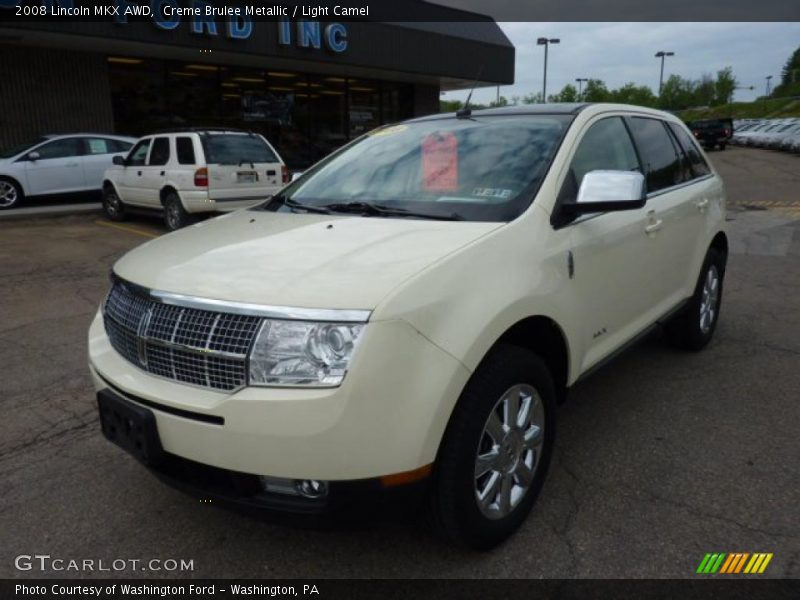 Creme Brulee Metallic / Light Camel 2008 Lincoln MKX AWD