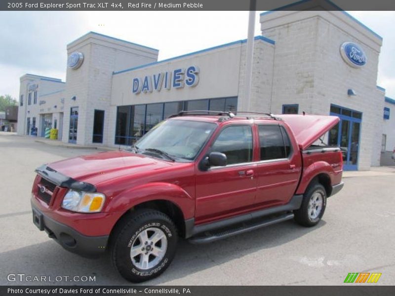 Red Fire / Medium Pebble 2005 Ford Explorer Sport Trac XLT 4x4