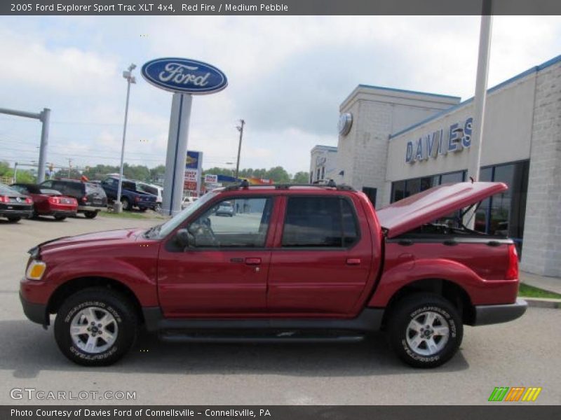 Red Fire / Medium Pebble 2005 Ford Explorer Sport Trac XLT 4x4