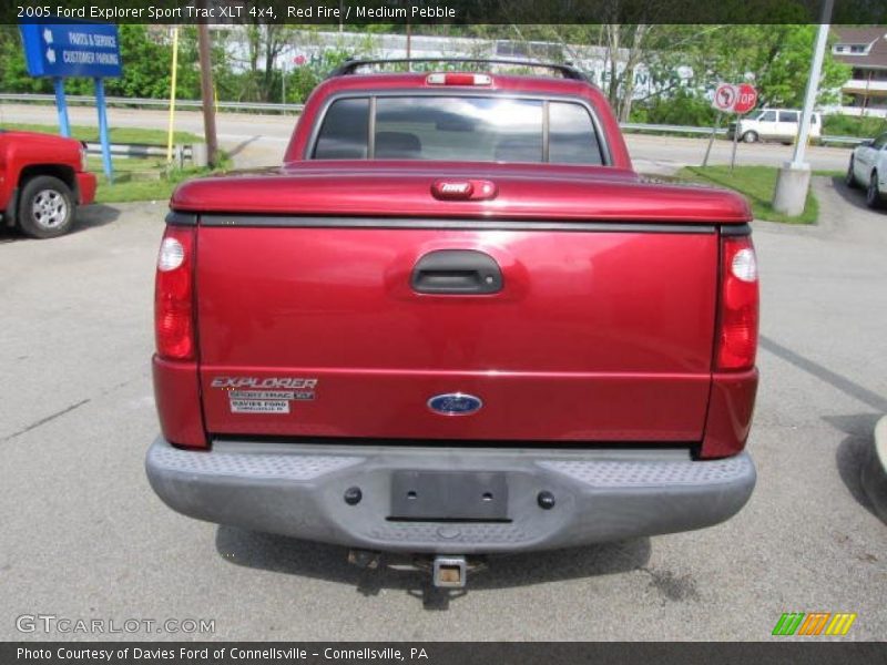 Red Fire / Medium Pebble 2005 Ford Explorer Sport Trac XLT 4x4