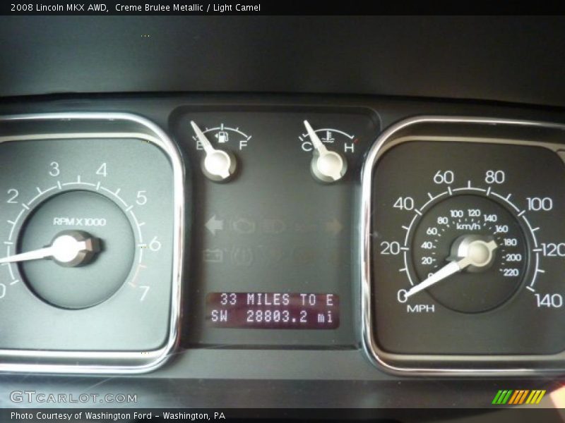 Creme Brulee Metallic / Light Camel 2008 Lincoln MKX AWD