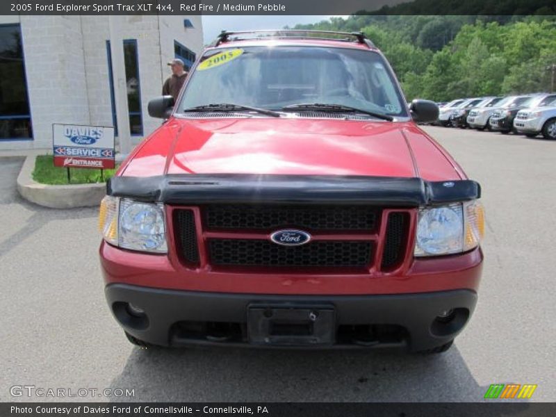 Red Fire / Medium Pebble 2005 Ford Explorer Sport Trac XLT 4x4