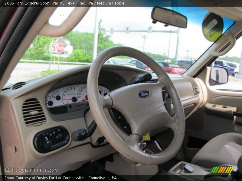Red Fire / Medium Pebble 2005 Ford Explorer Sport Trac XLT 4x4