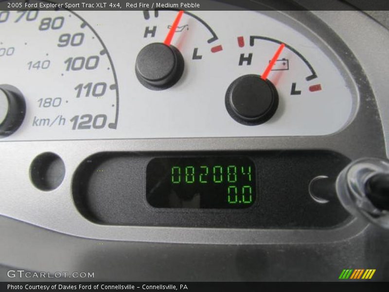 Red Fire / Medium Pebble 2005 Ford Explorer Sport Trac XLT 4x4