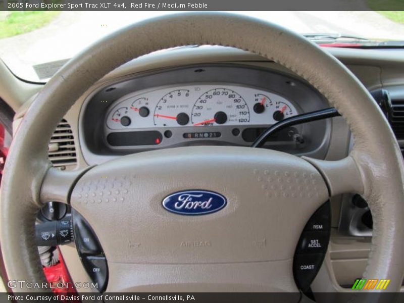Red Fire / Medium Pebble 2005 Ford Explorer Sport Trac XLT 4x4