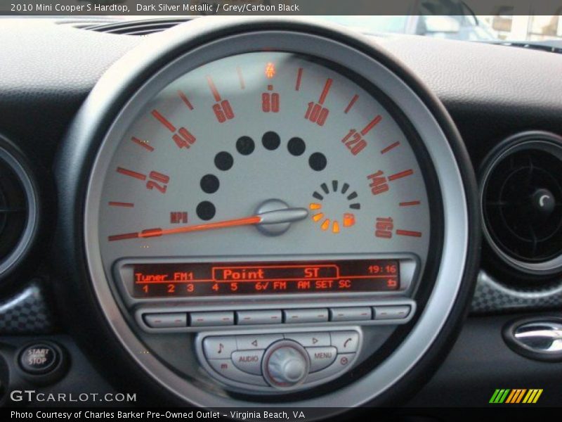 Dark Silver Metallic / Grey/Carbon Black 2010 Mini Cooper S Hardtop