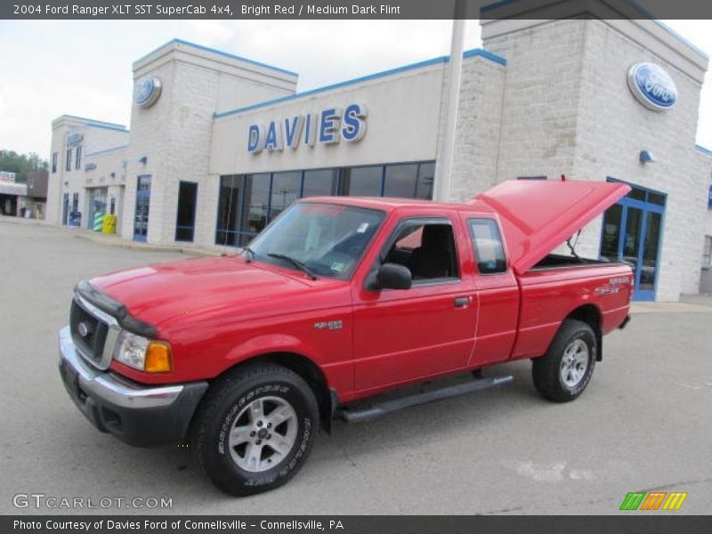 Bright Red / Medium Dark Flint 2004 Ford Ranger XLT SST SuperCab 4x4