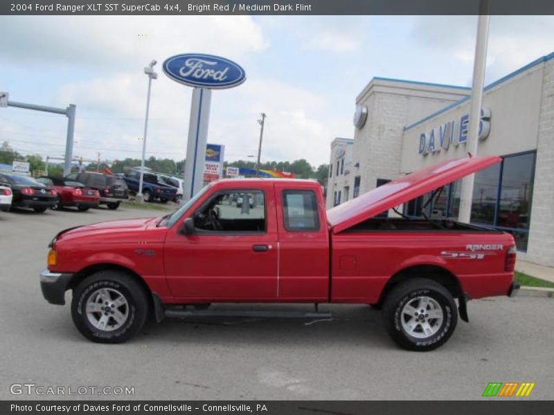 Bright Red / Medium Dark Flint 2004 Ford Ranger XLT SST SuperCab 4x4