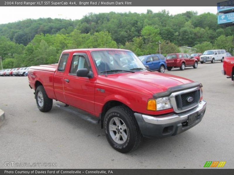 Bright Red / Medium Dark Flint 2004 Ford Ranger XLT SST SuperCab 4x4