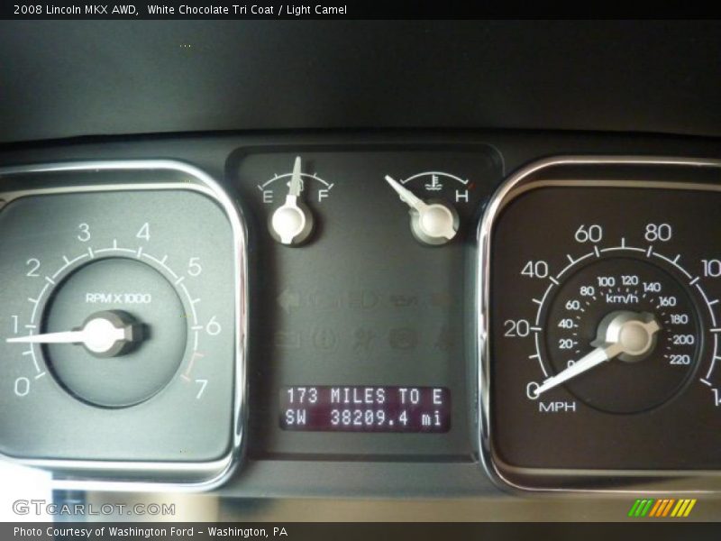 White Chocolate Tri Coat / Light Camel 2008 Lincoln MKX AWD