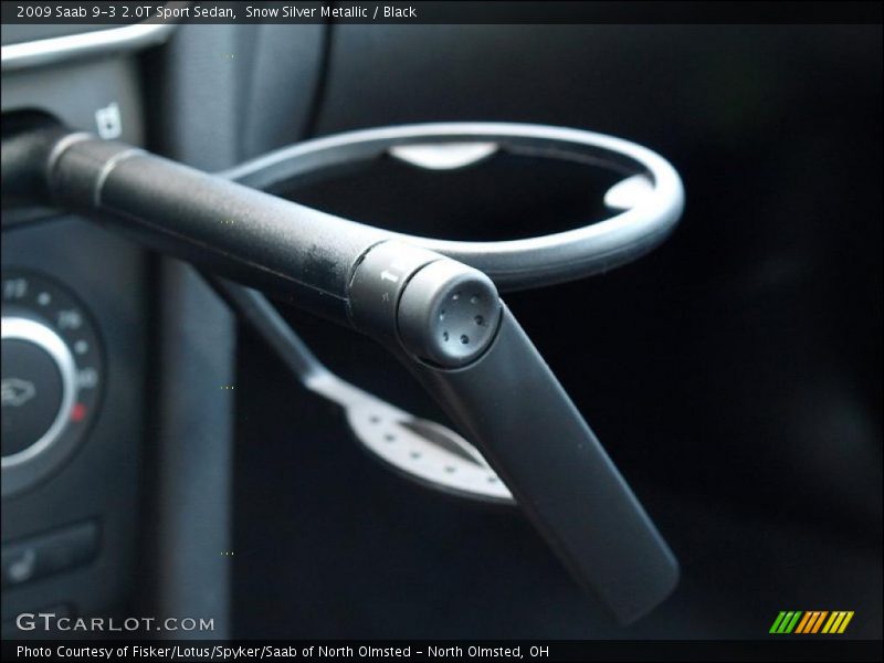 Snow Silver Metallic / Black 2009 Saab 9-3 2.0T Sport Sedan