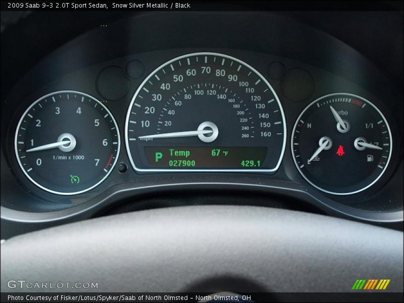  2009 9-3 2.0T Sport Sedan 2.0T Sport Sedan Gauges