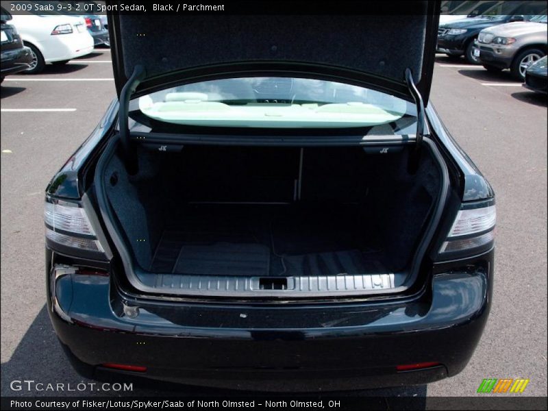 Black / Parchment 2009 Saab 9-3 2.0T Sport Sedan