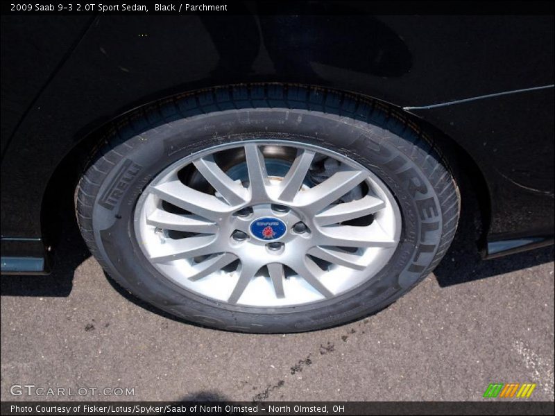 Black / Parchment 2009 Saab 9-3 2.0T Sport Sedan