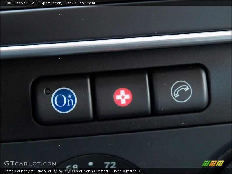 Black / Parchment 2009 Saab 9-3 2.0T Sport Sedan