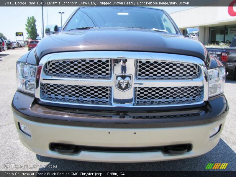 Rugged Brown Pearl / Light Pebble Beige/Bark Brown 2011 Dodge Ram 1500 Laramie Longhorn Crew Cab