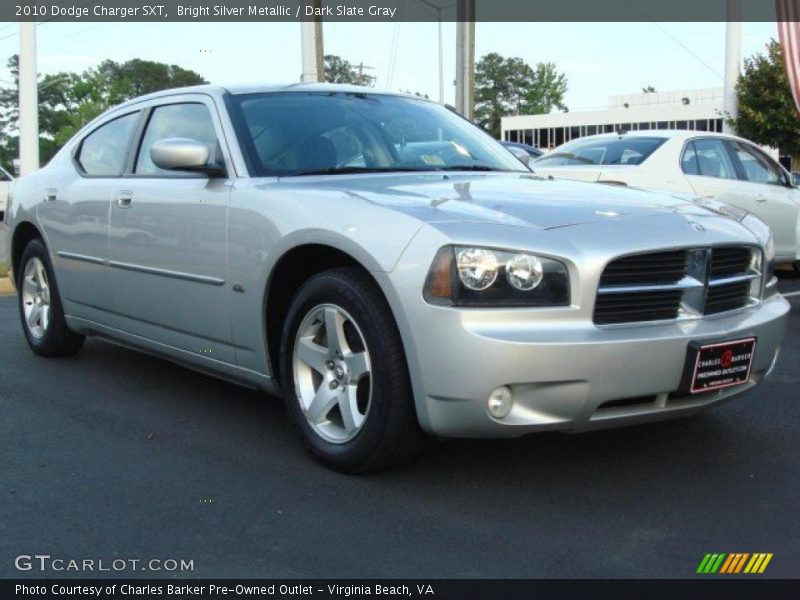 Bright Silver Metallic / Dark Slate Gray 2010 Dodge Charger SXT
