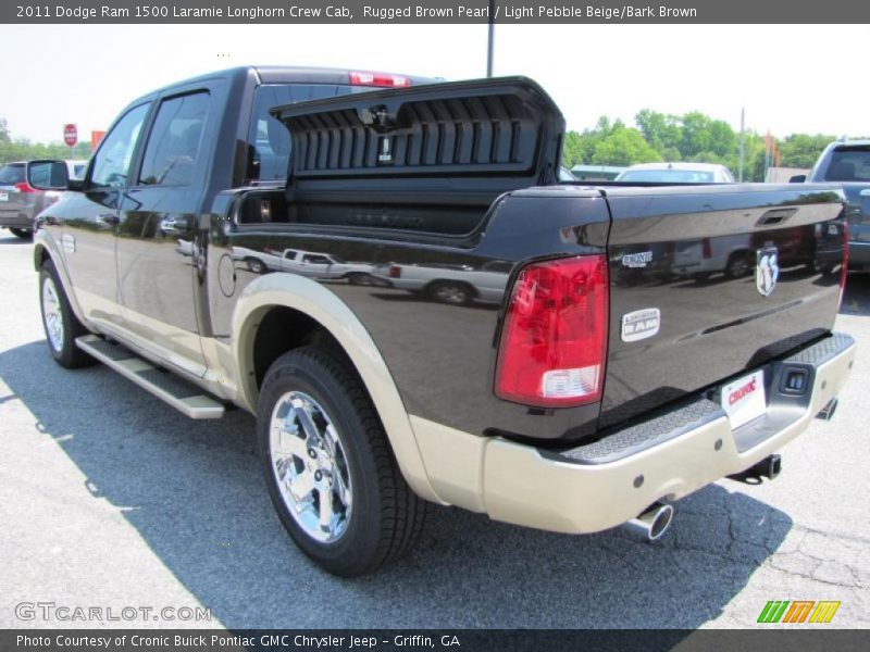 Rugged Brown Pearl / Light Pebble Beige/Bark Brown 2011 Dodge Ram 1500 Laramie Longhorn Crew Cab