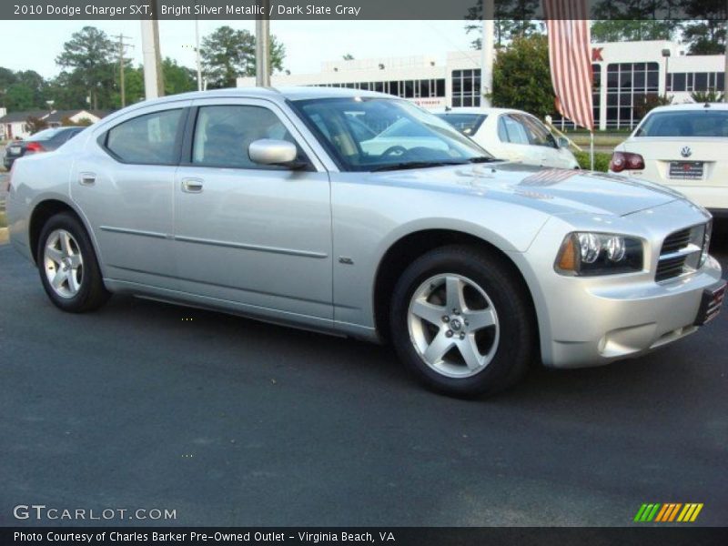 Bright Silver Metallic / Dark Slate Gray 2010 Dodge Charger SXT
