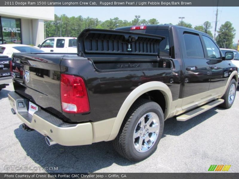 Rugged Brown Pearl / Light Pebble Beige/Bark Brown 2011 Dodge Ram 1500 Laramie Longhorn Crew Cab