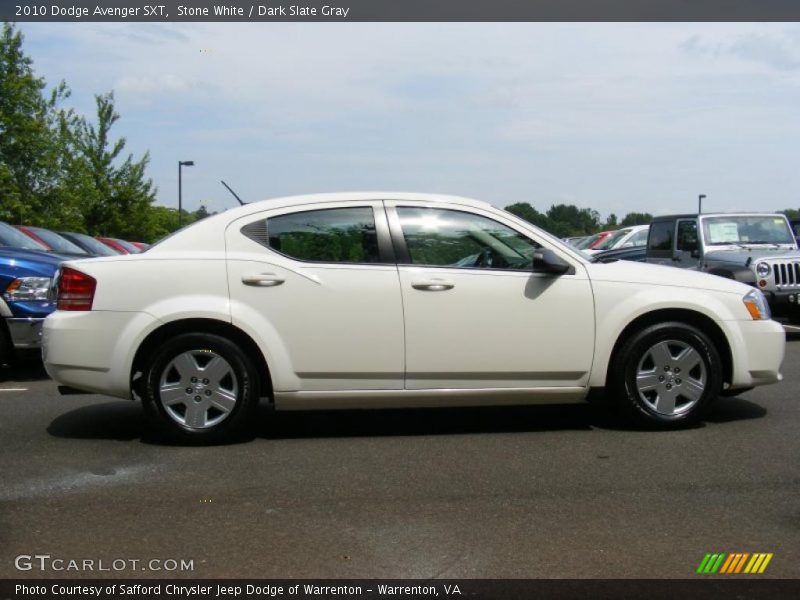Stone White / Dark Slate Gray 2010 Dodge Avenger SXT