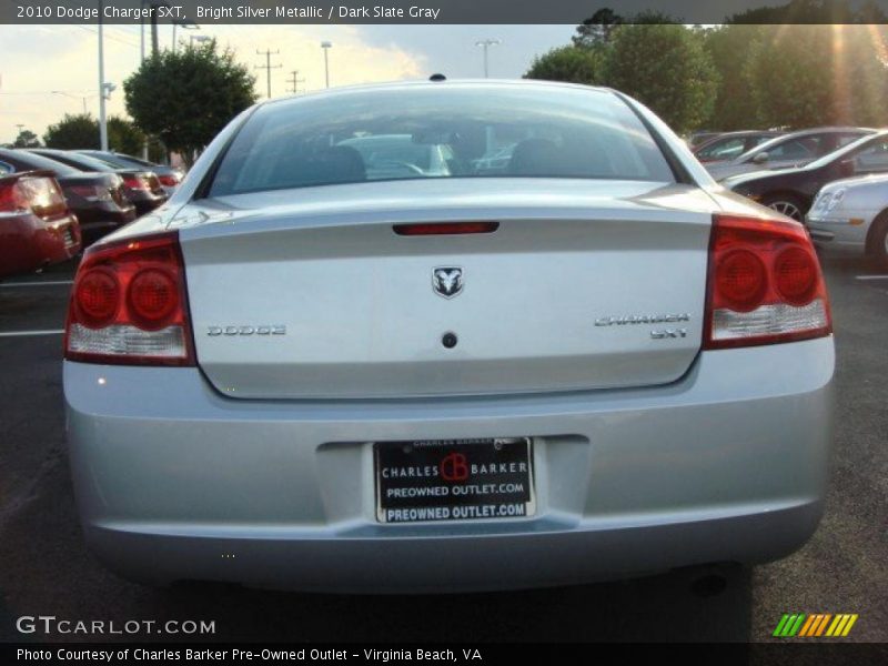 Bright Silver Metallic / Dark Slate Gray 2010 Dodge Charger SXT