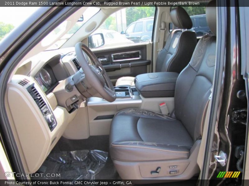 Rugged Brown Pearl / Light Pebble Beige/Bark Brown 2011 Dodge Ram 1500 Laramie Longhorn Crew Cab