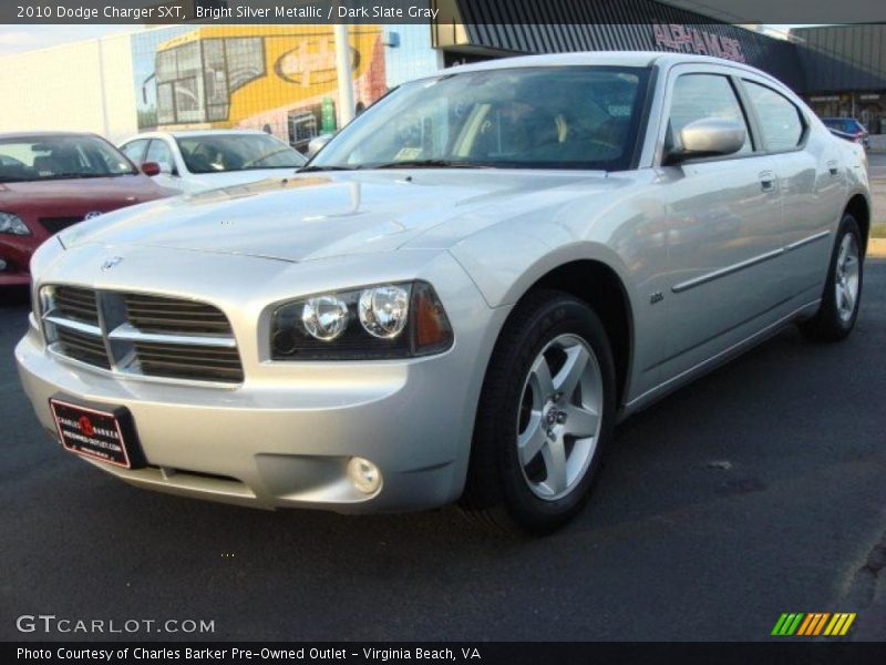 Bright Silver Metallic / Dark Slate Gray 2010 Dodge Charger SXT