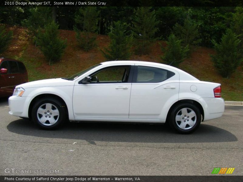 Stone White / Dark Slate Gray 2010 Dodge Avenger SXT