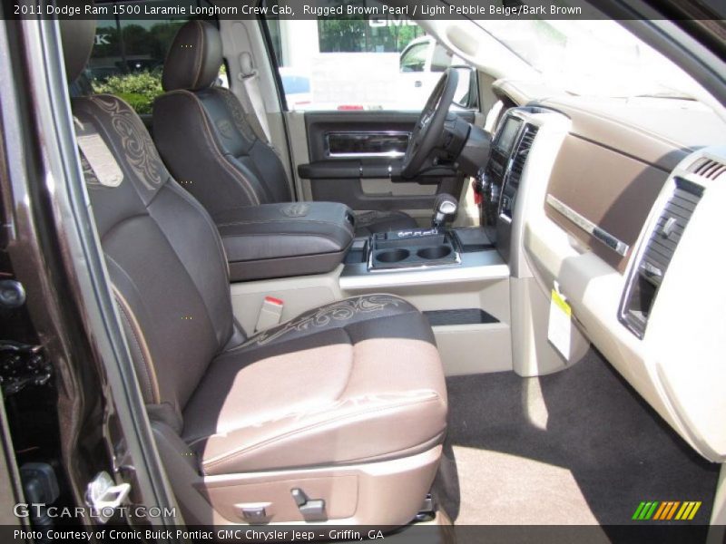 Rugged Brown Pearl / Light Pebble Beige/Bark Brown 2011 Dodge Ram 1500 Laramie Longhorn Crew Cab