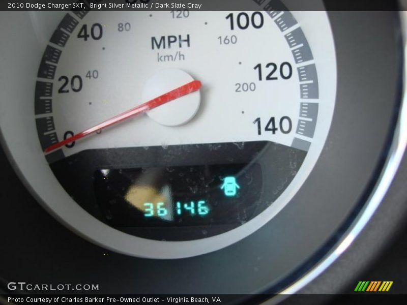 Bright Silver Metallic / Dark Slate Gray 2010 Dodge Charger SXT