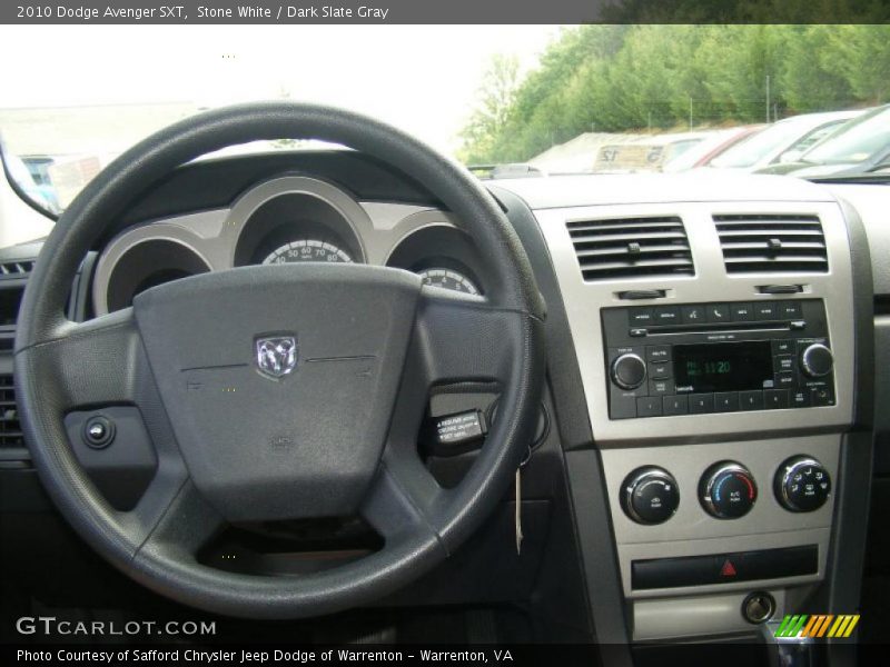 Stone White / Dark Slate Gray 2010 Dodge Avenger SXT
