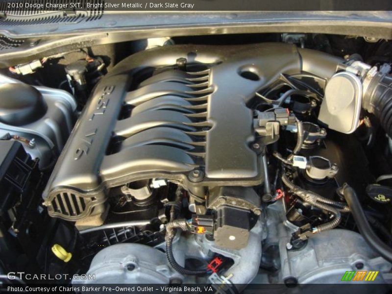 Bright Silver Metallic / Dark Slate Gray 2010 Dodge Charger SXT