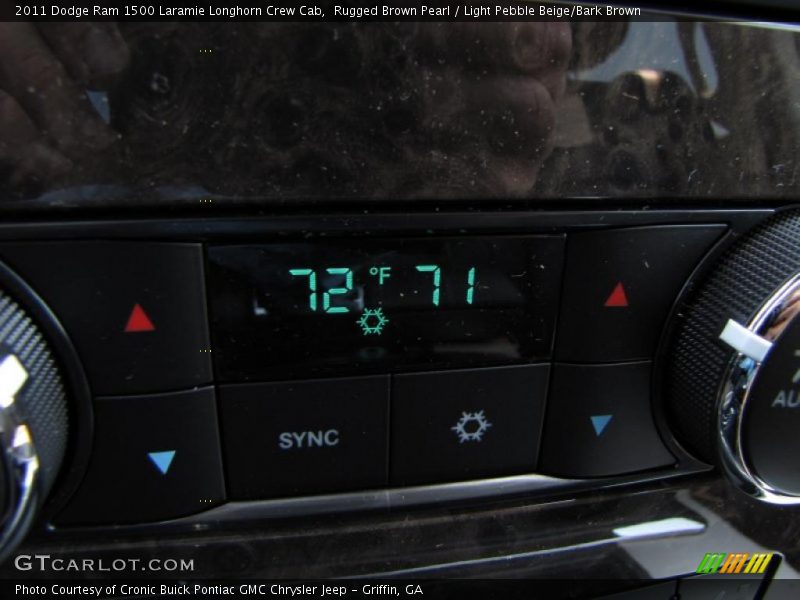 Rugged Brown Pearl / Light Pebble Beige/Bark Brown 2011 Dodge Ram 1500 Laramie Longhorn Crew Cab