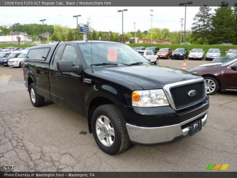 Black / Medium/Dark Flint 2008 Ford F150 XLT Regular Cab