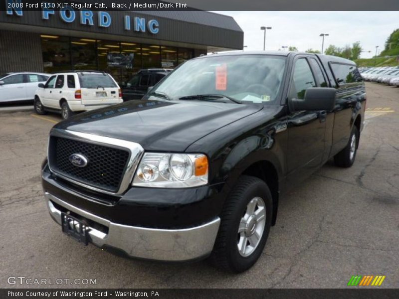 Black / Medium/Dark Flint 2008 Ford F150 XLT Regular Cab