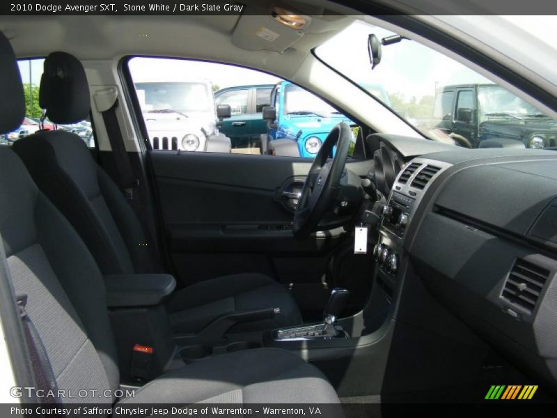Stone White / Dark Slate Gray 2010 Dodge Avenger SXT