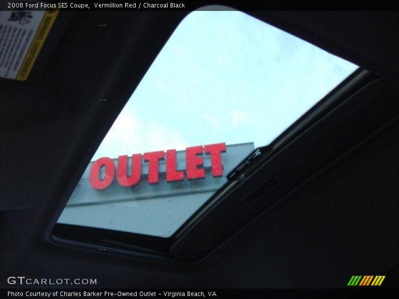 Vermillion Red / Charcoal Black 2008 Ford Focus SES Coupe