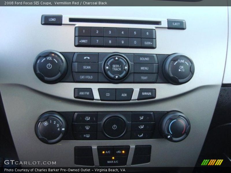 Vermillion Red / Charcoal Black 2008 Ford Focus SES Coupe