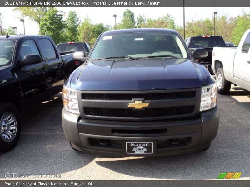 Imperial Blue Metallic / Dark Titanium 2011 Chevrolet Silverado 1500 Crew Cab 4x4